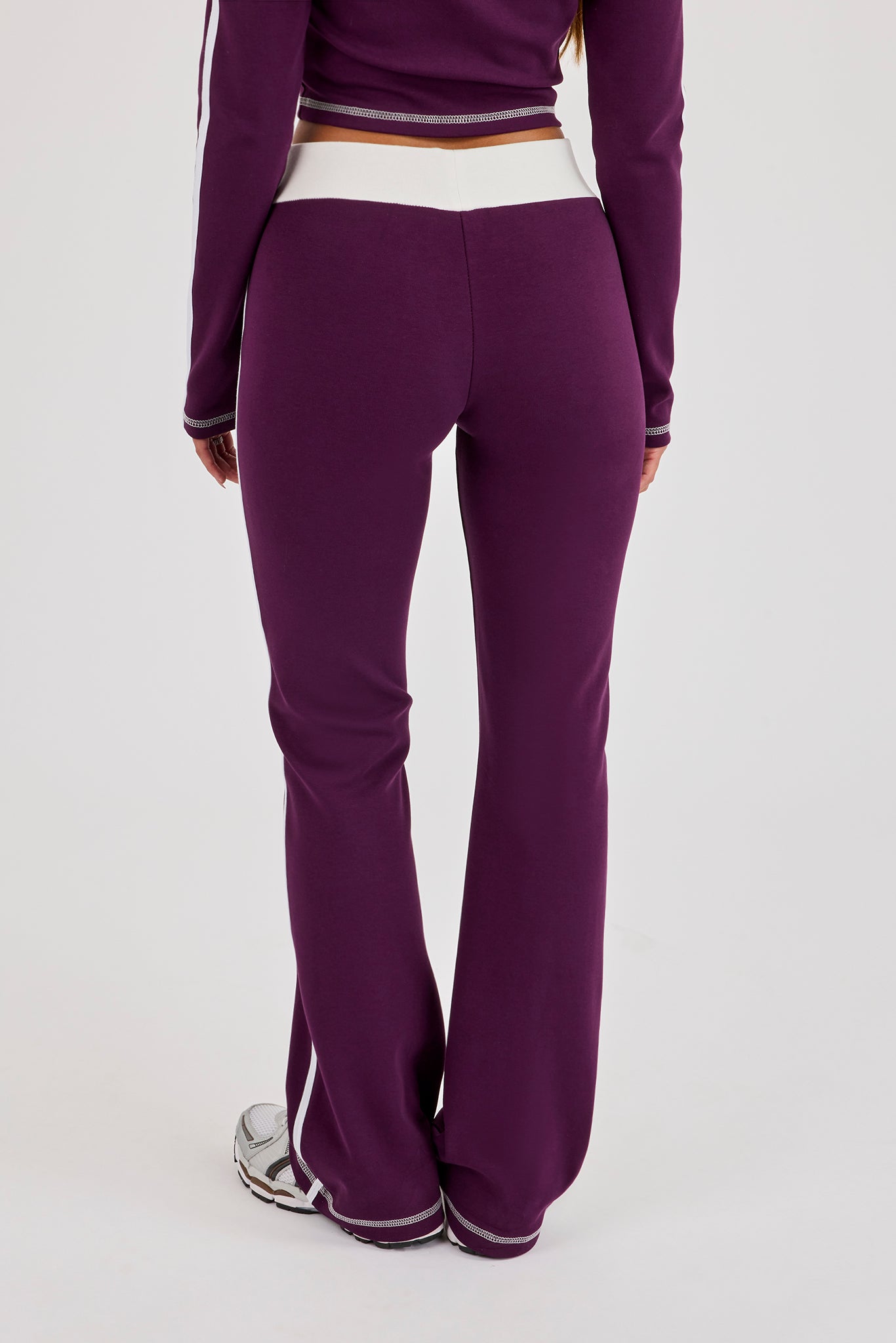 Embroidered Fitted Flare - Cosmic Purple