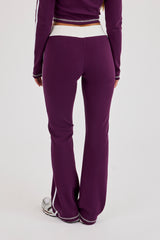 Embroidered Fitted Flare - Cosmic Purple