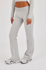 Applique Flared Bottom - Ash Grey