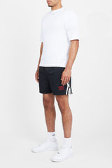 Cernucci Text Mesh Shorts - Schwarz