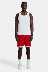 Cernucci Mesh-Shorts - Rot