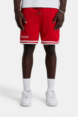 Cernucci Mesh-Shorts - Rot