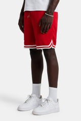 Cernucci Mesh-Shorts - Rot