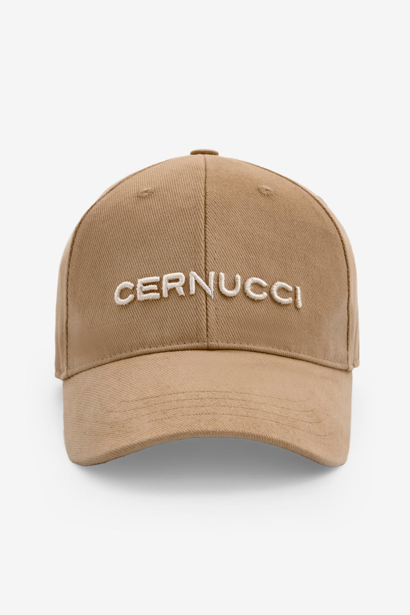 Cernucci Embroidered Cap - Latte