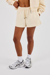 Embroidered Short - Butter Yellow