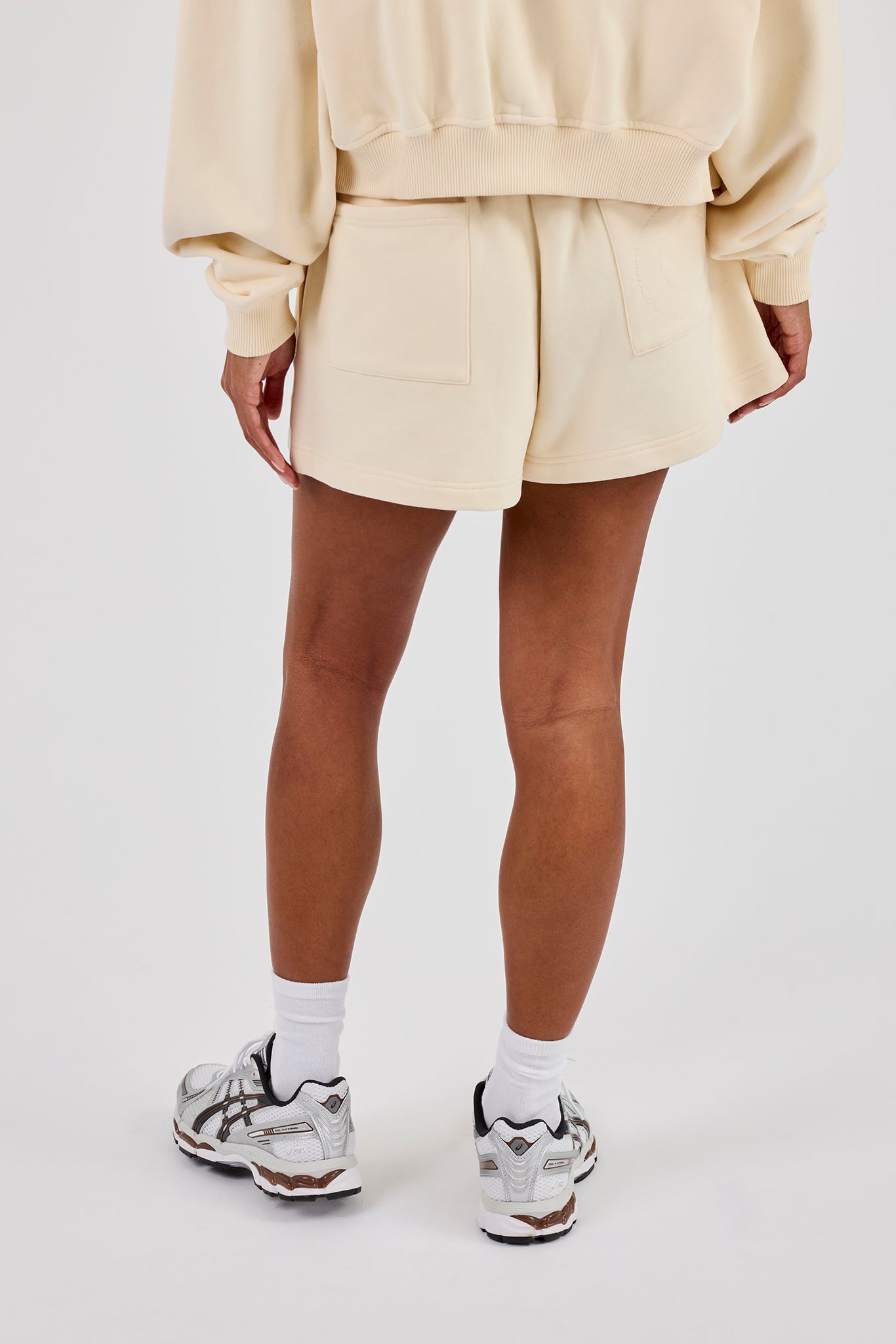 Bestickte Shorts - Buttergelb