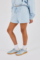 Embroidered Short - Powder Blue