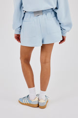 Embroidered Short - Powder Blue