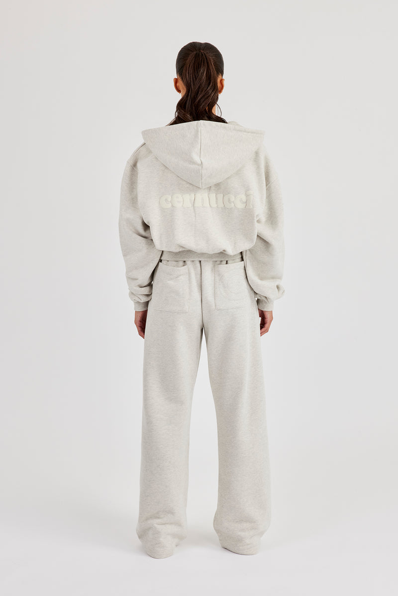 Cernucci Cropped Zip Through Tracksuit - Ash Grey