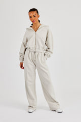 Cernucci Cropped Zip Through Tracksuit - Ash Grey