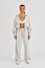 Cernucci Cropped Zip Through Tracksuit - Ash Grey