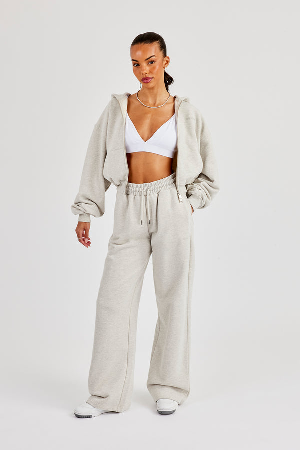 Cernucci Cropped Zip Through Tracksuit - Ash Grey