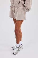 Embroidered Short - Stone