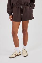 Embroidered Short - Coffee