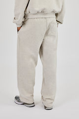 Embroidered C Straight Leg Jogger - Ash Grey