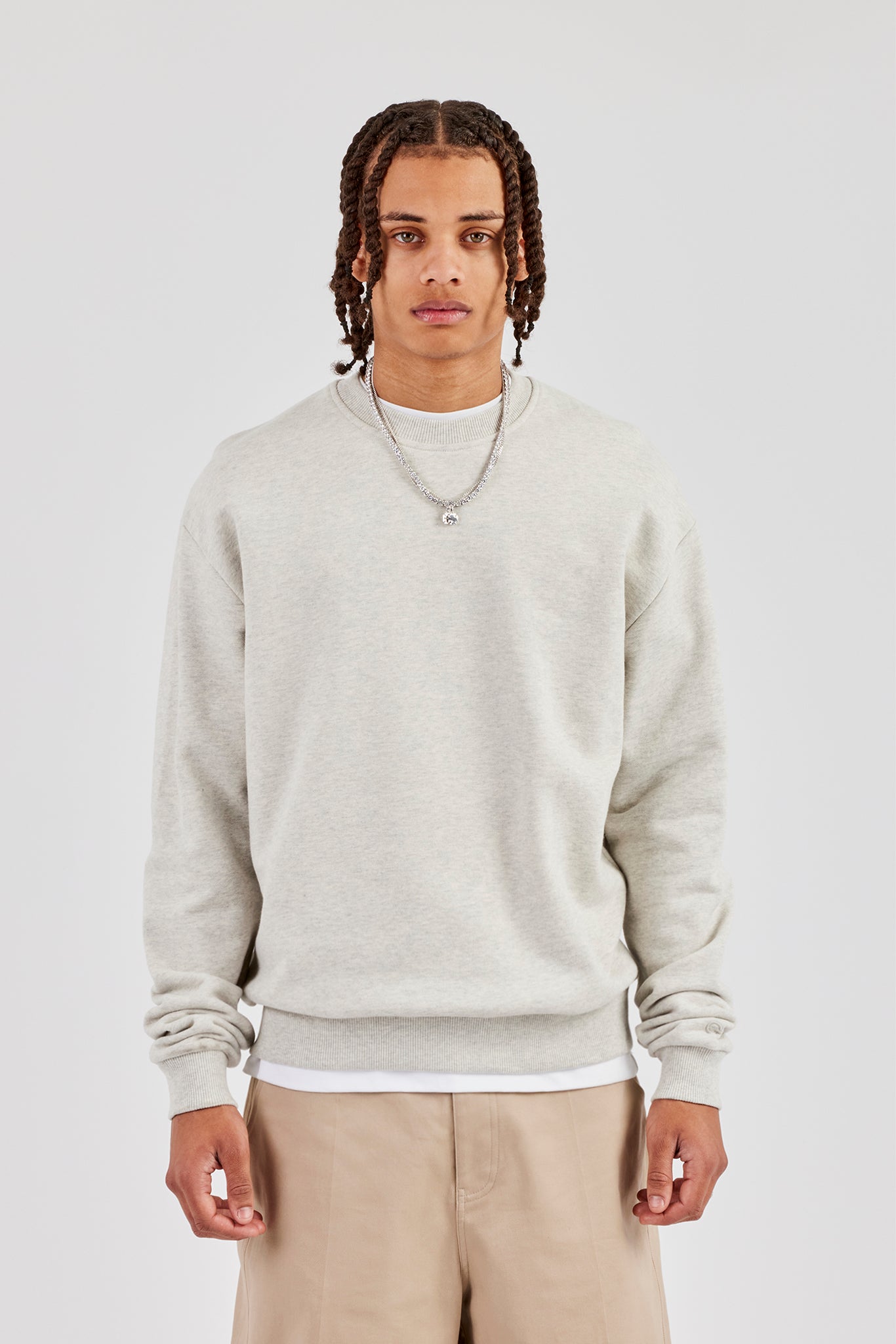 Cernucci Sweatshirt - Aschgrau