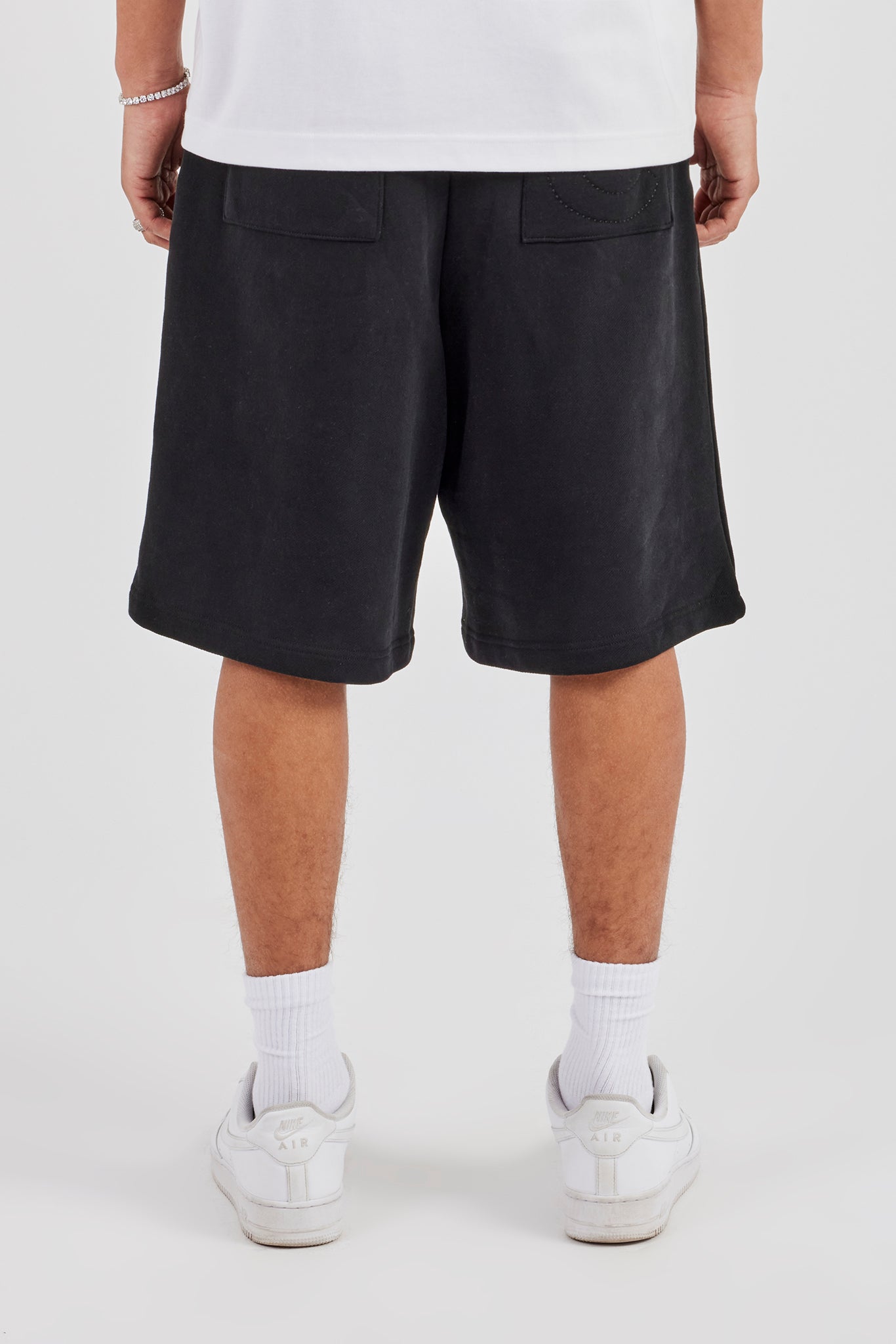 Embroidered C Jort - Black