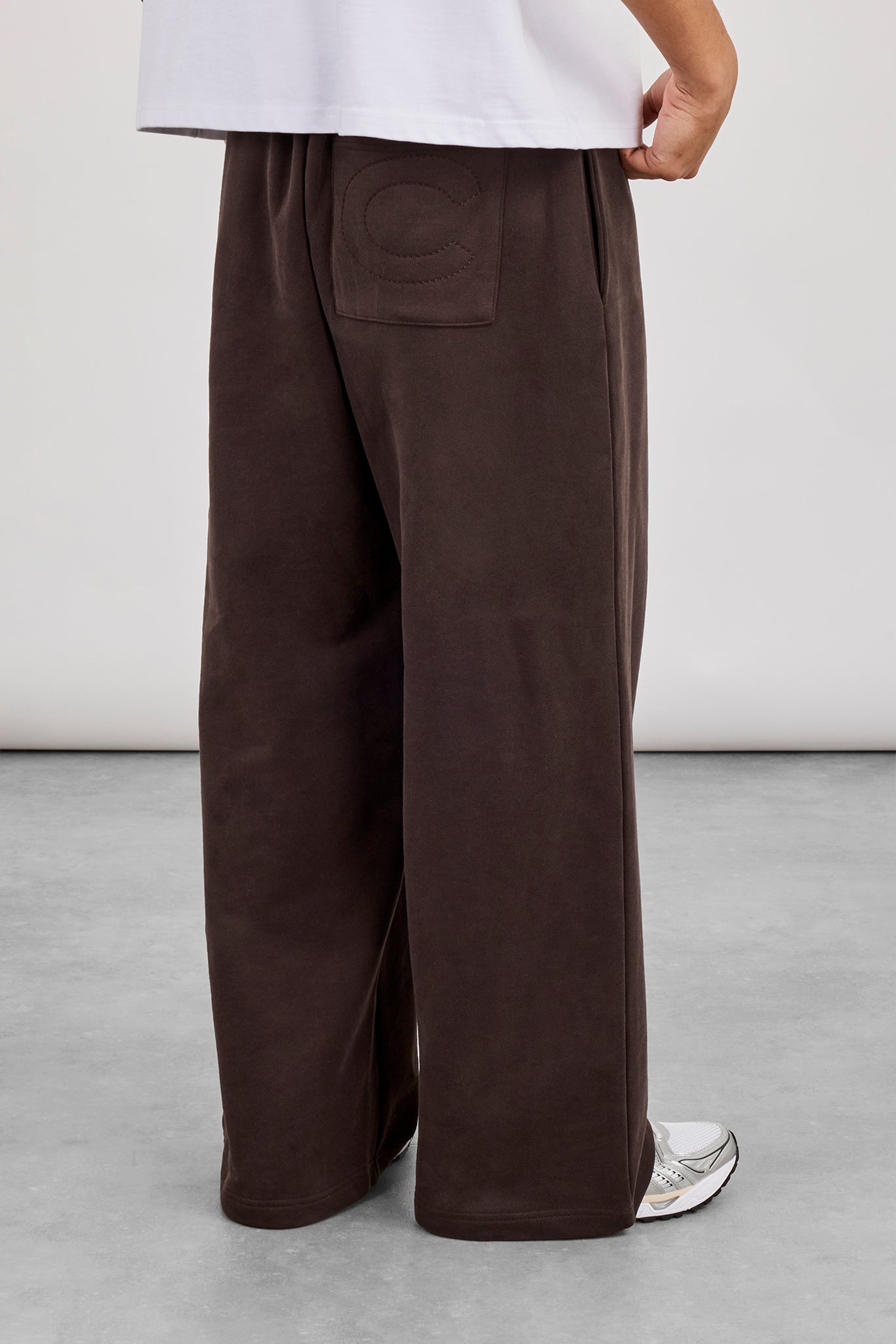 Jogginghose im Baggy-Fit- Kaffee