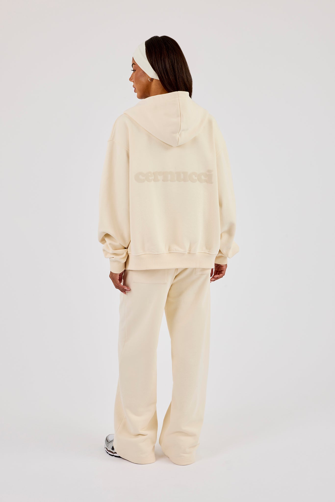 Zip Through Hooded Tracksuit - Butter Yellow
