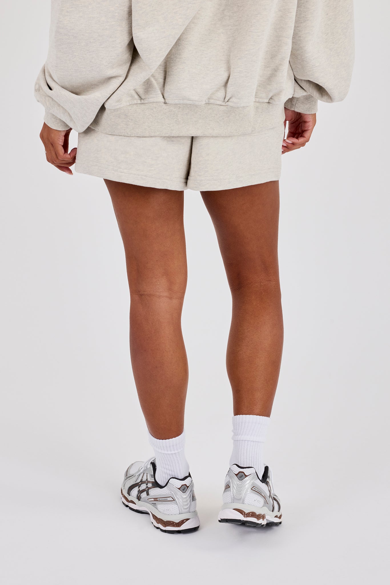Embroidered Short - Ash Grey