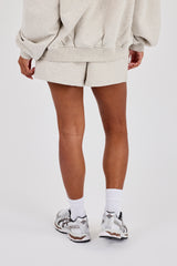 Embroidered Short - Ash Grey