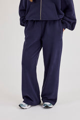 Jogginghose mit weitem Bein – Marineblau