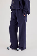 Jogginghose mit weitem Bein – Marineblau