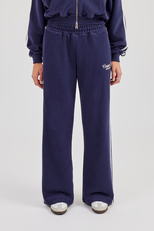 Studios Taping Wide Leg Jogger - Navy Blue