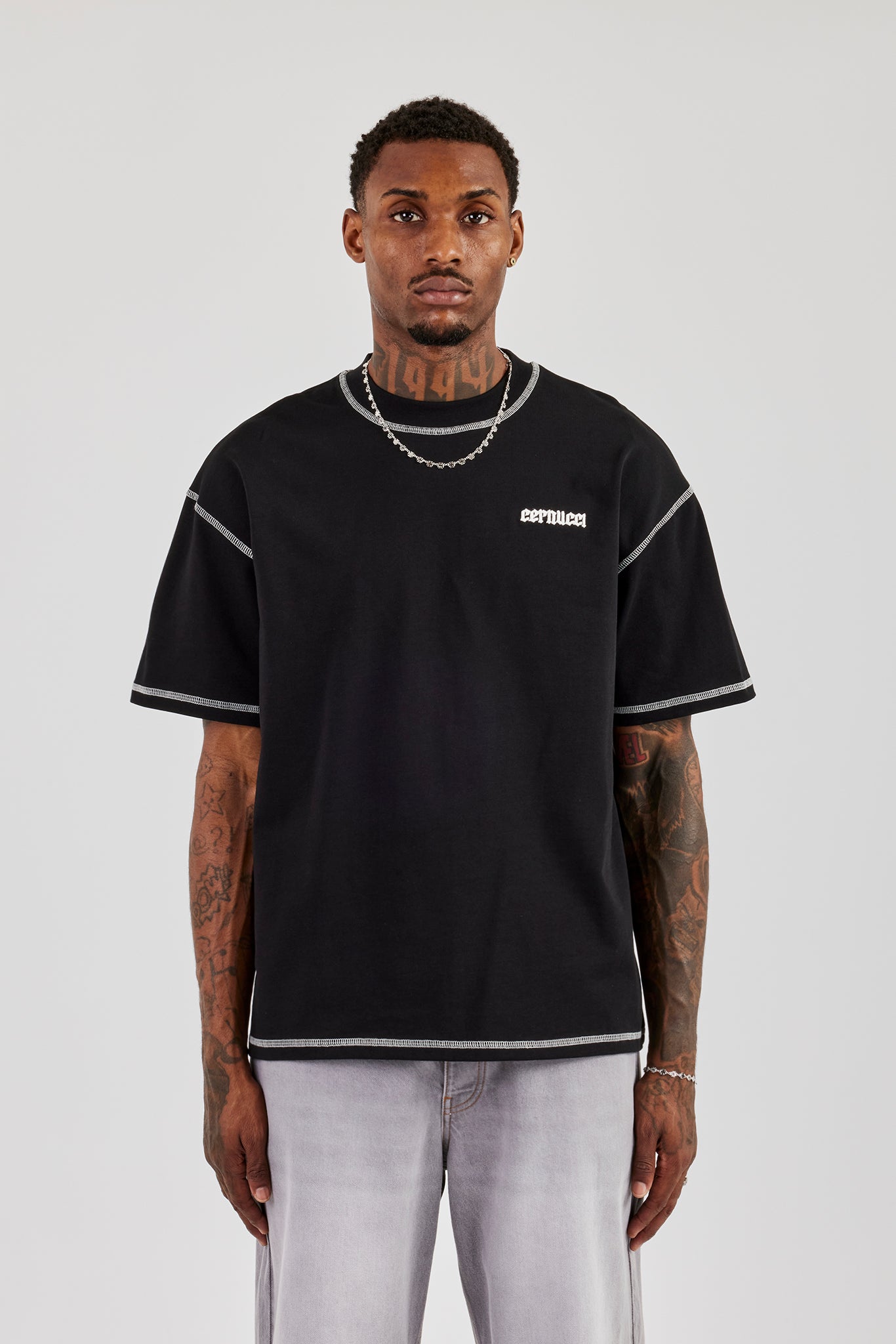 Eagle 86 Oversized T-Shirt - Black | Mens Tees & Vests | Shop