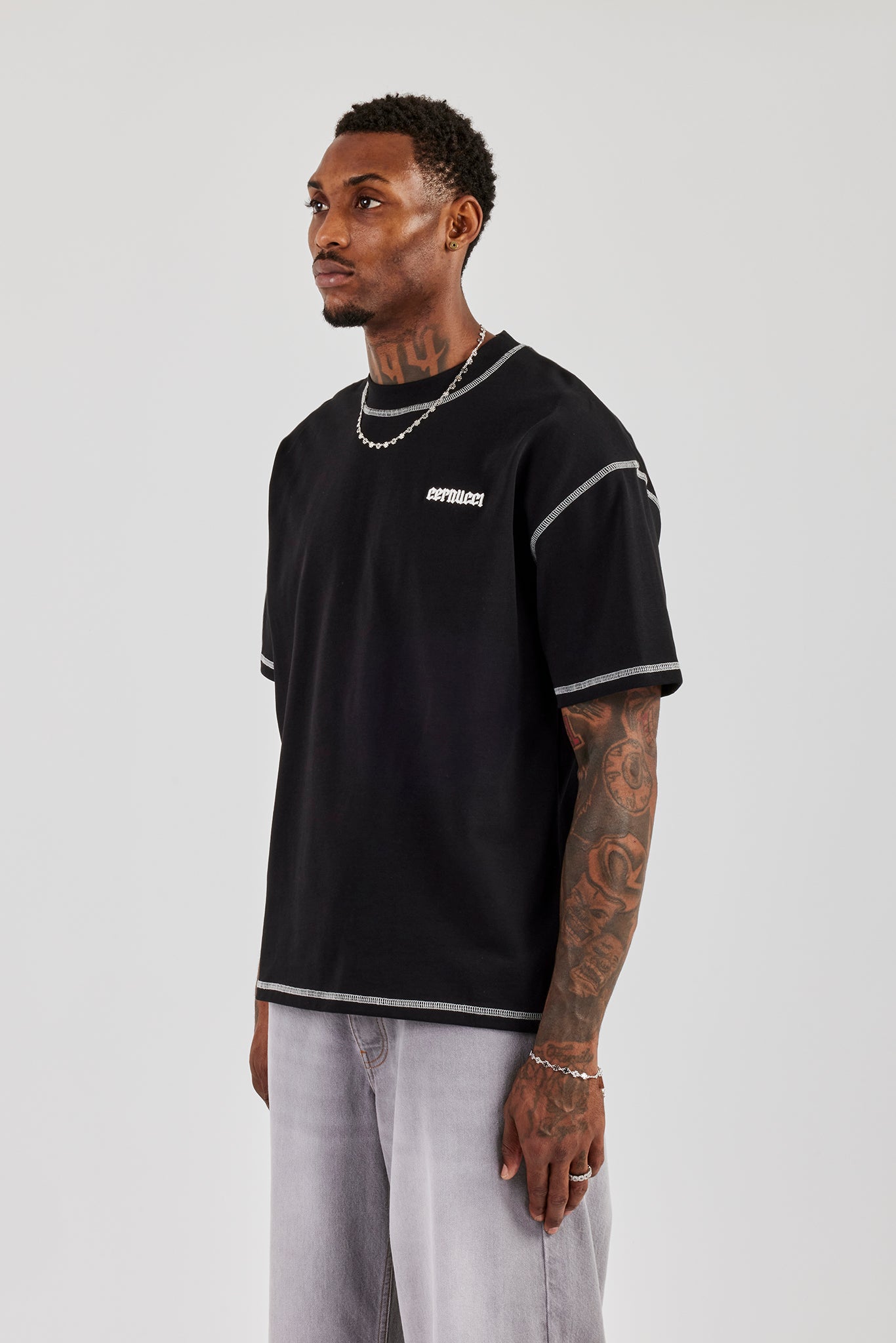 Eagle 86 Oversized T-Shirt - Black | Mens Tees & Vests | Shop