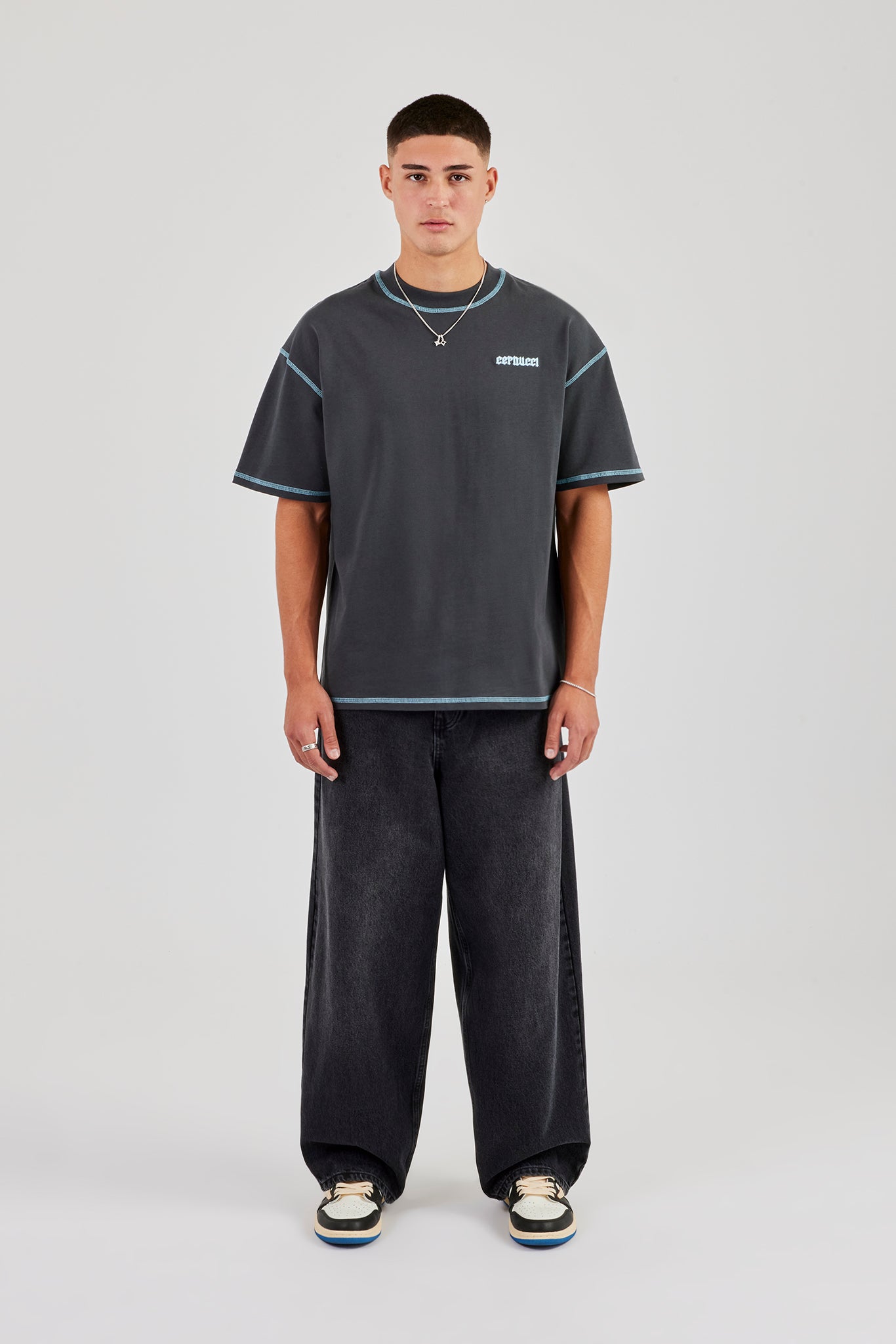 Eagle 86 Oversized T-Shirt - Charcoal