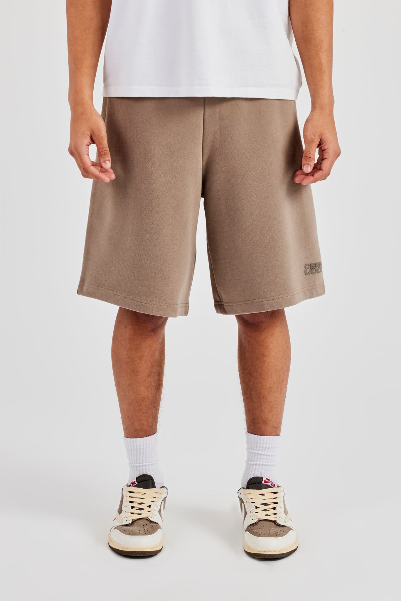 Washed Jersey Jort - Taupe