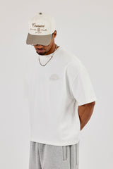 Cernucci Chain Stitch Boxy T-Shirt - Off White