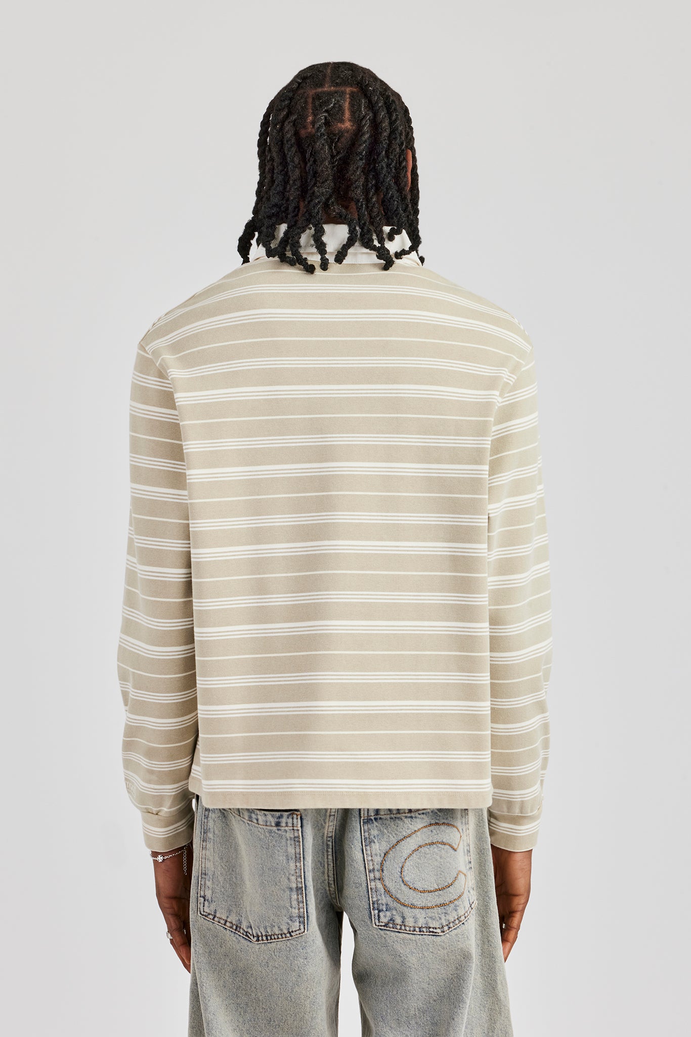 Stripe Rugby Polo Top