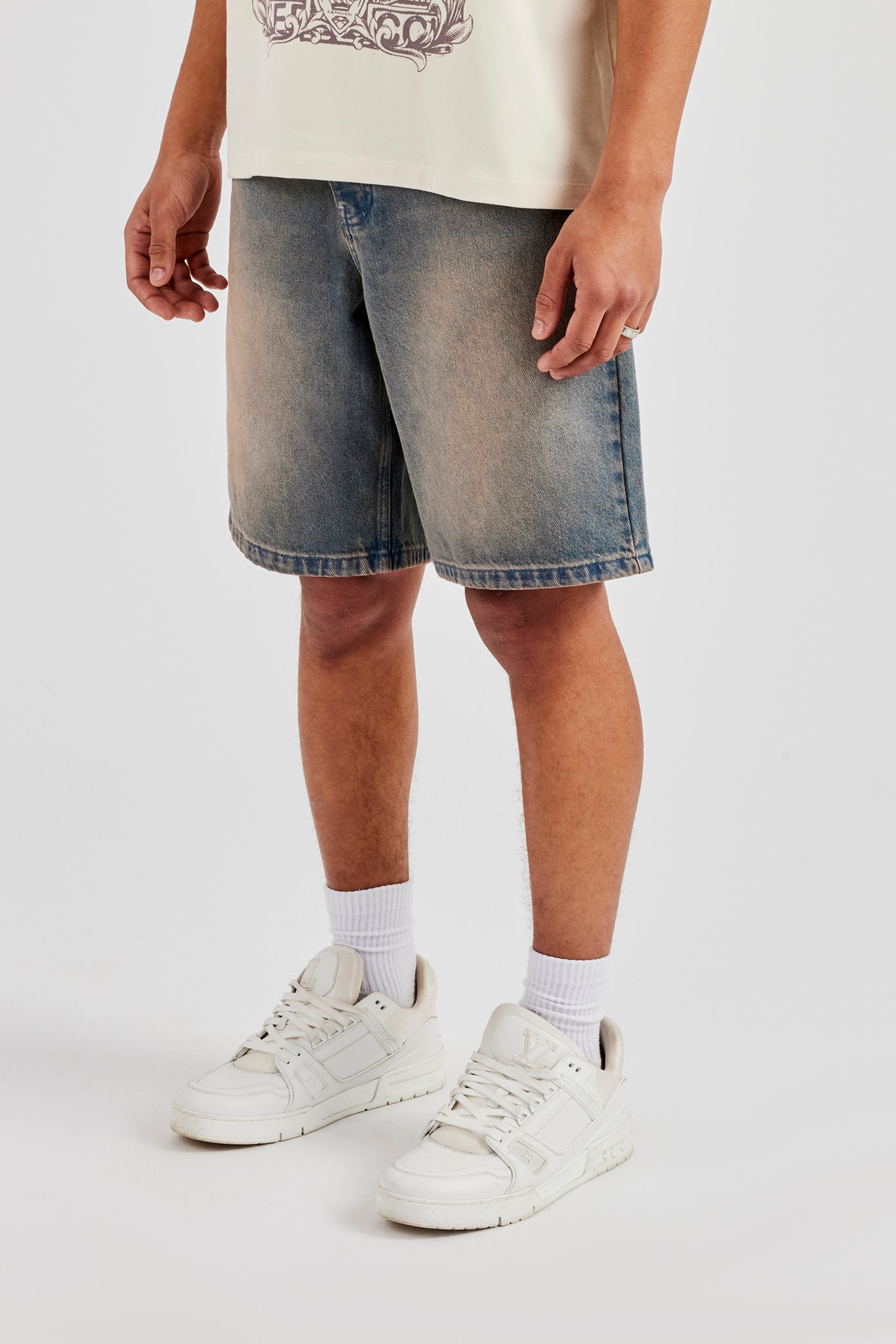 Relaxed Denim Short - Antique Wash