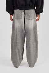 Super Baggy Jeans – Graue Waschung