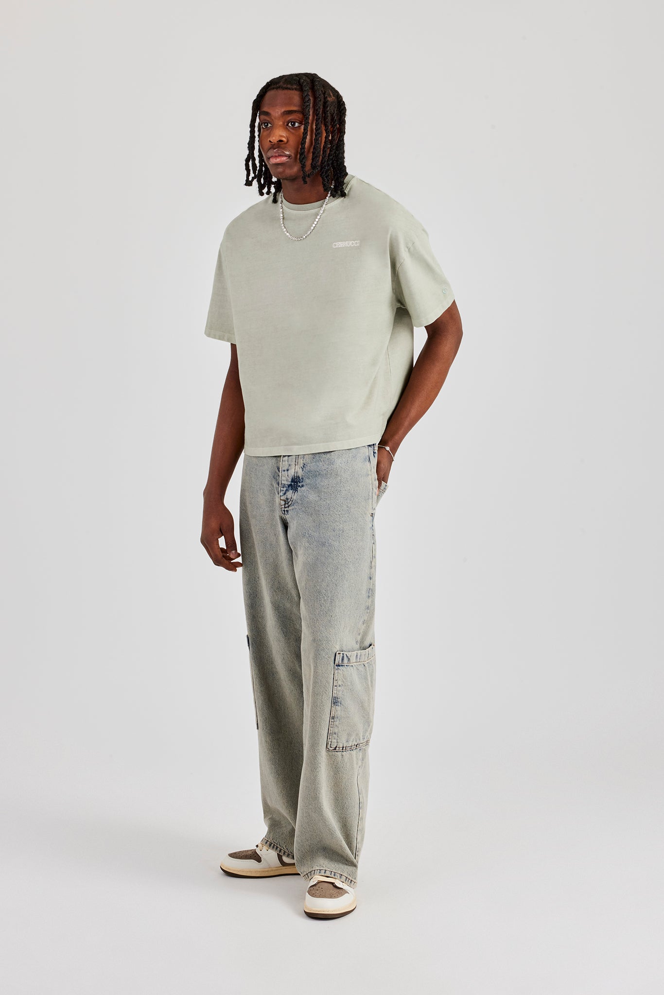 Baggy Fit Patch Pocket Jean - Antique Wash