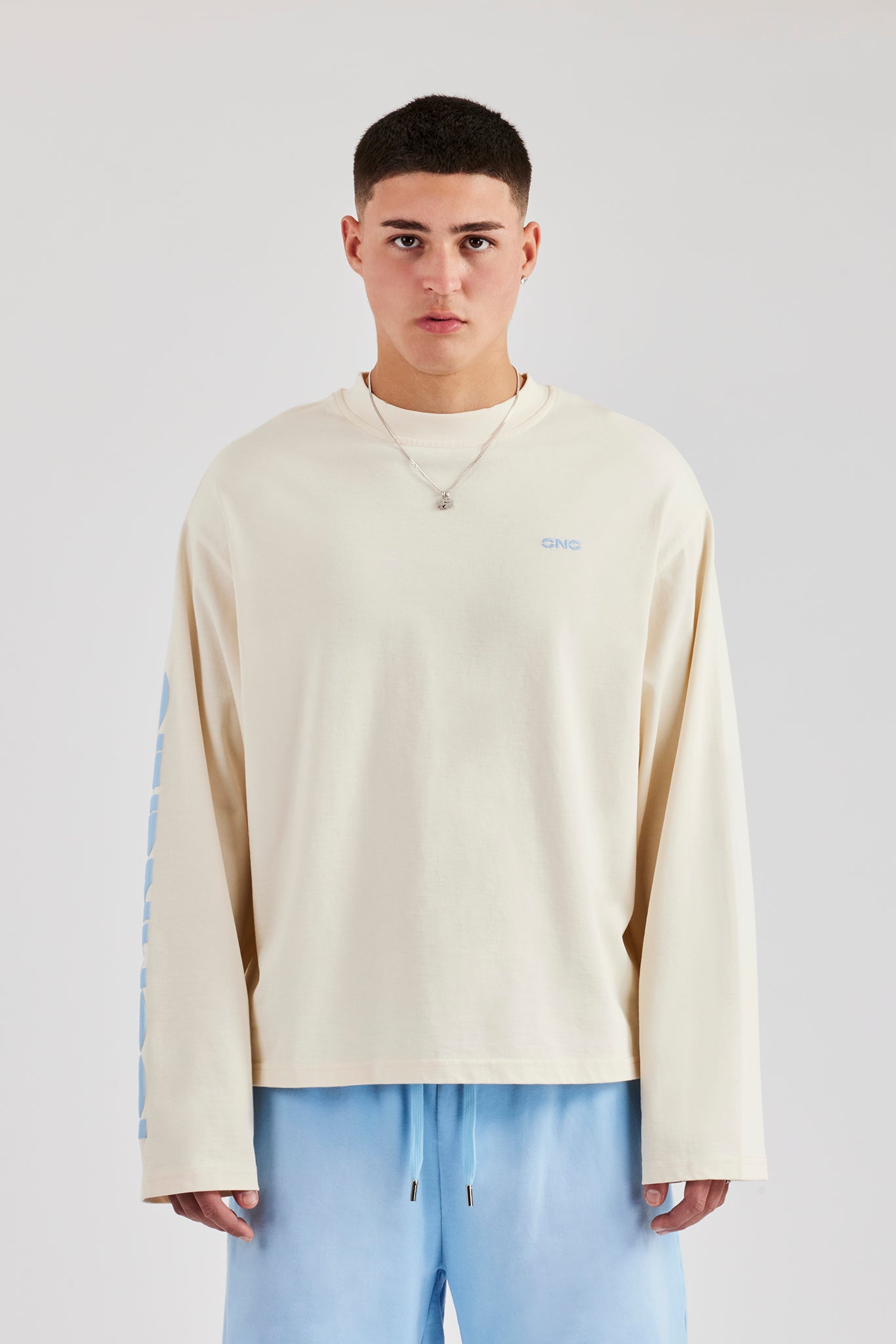 Sleeve Printed Long Sleeve T-Shirt