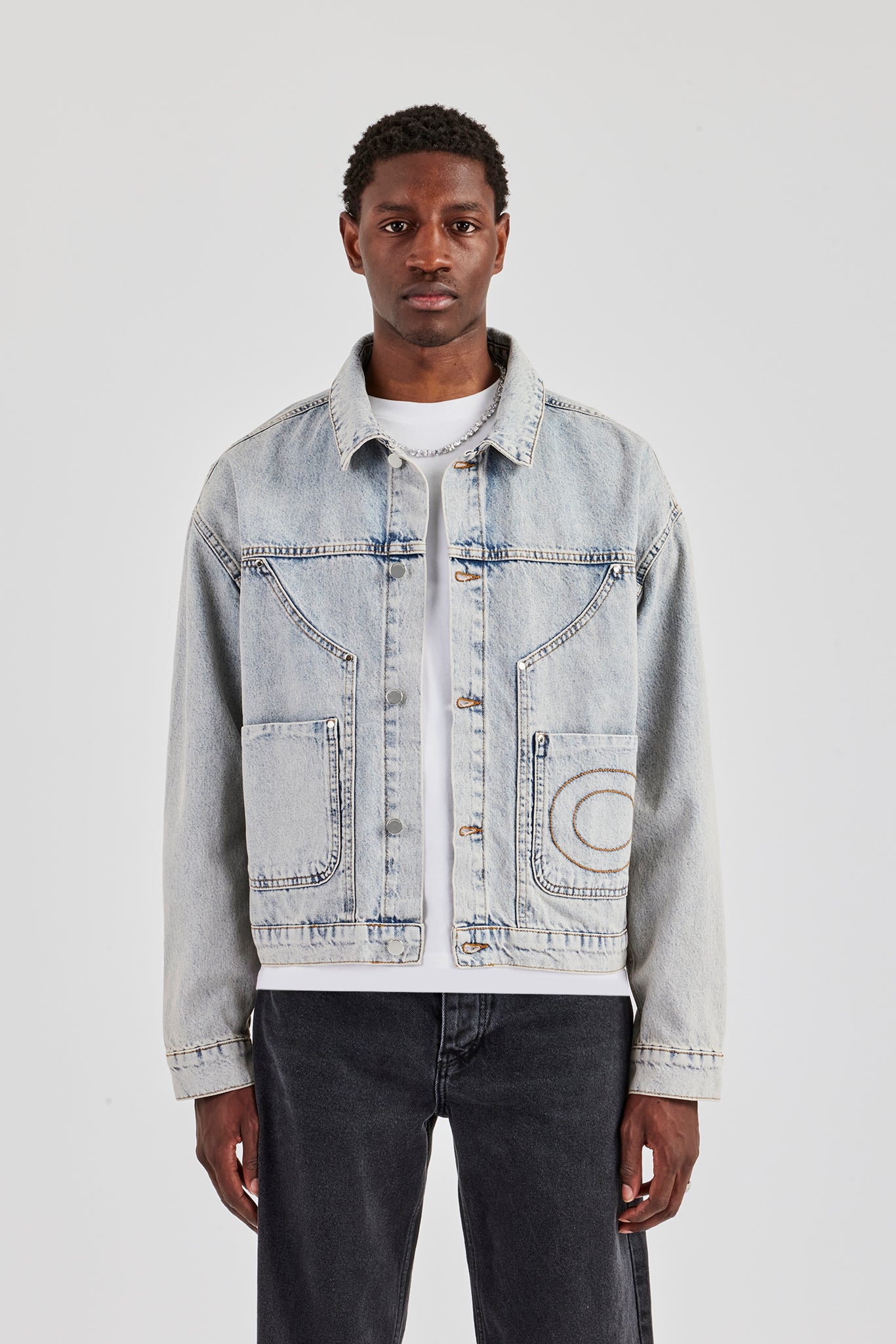 Carpenter Panel Denim Jacket - Antique Wash