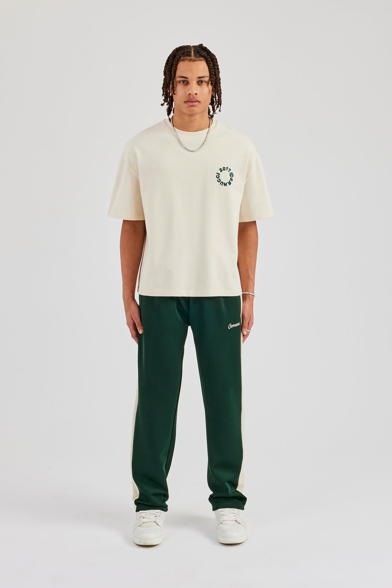 1886 Back Print Boxy T-Shirt - Off White