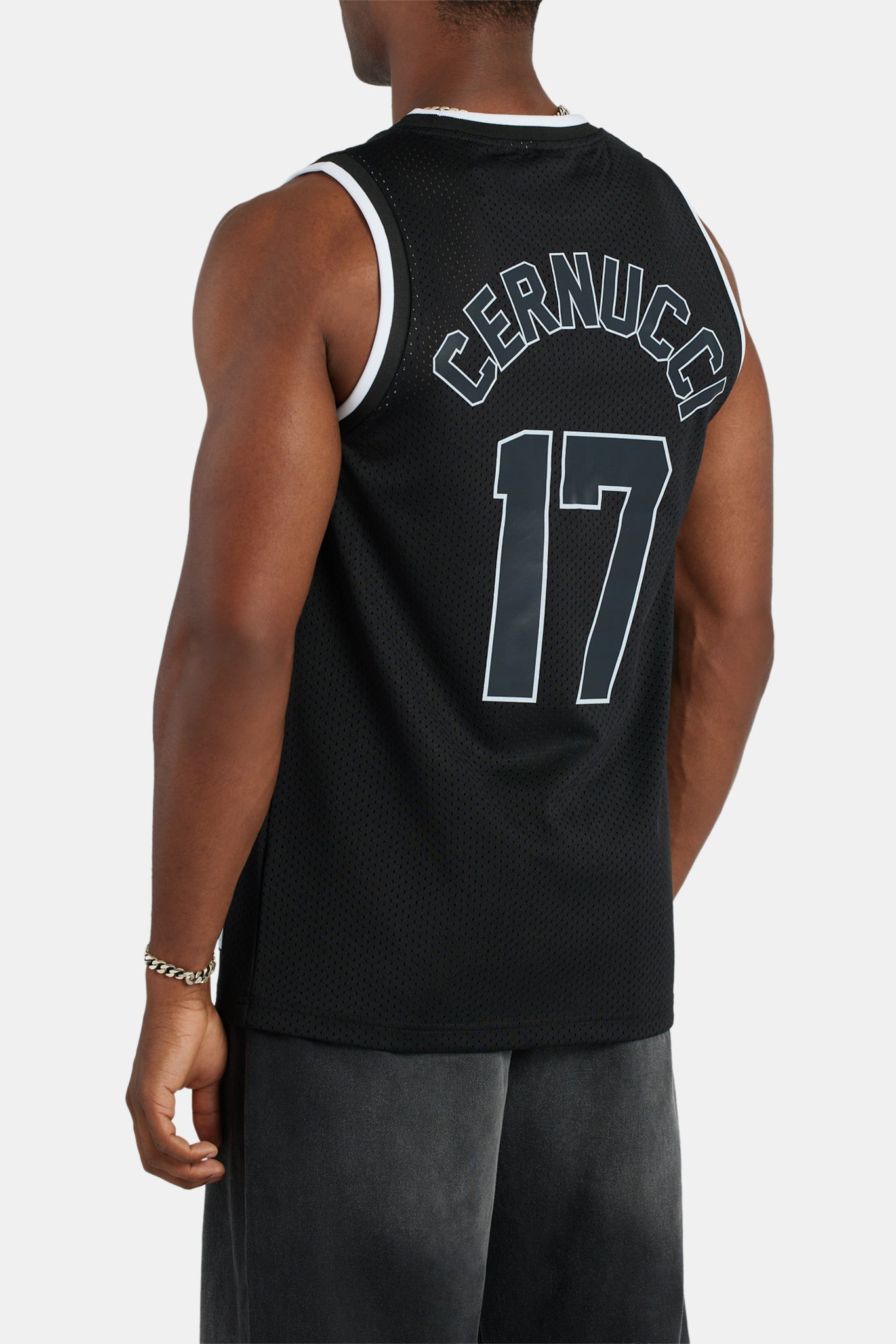Cernucci Mesh-Basketballweste - Schwarz