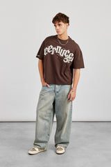 Cernucci CC 86 Boxy T-Shirt - Chocolate