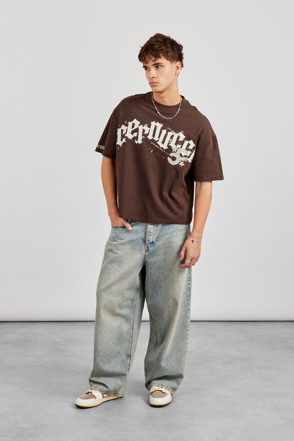 Cernucci CC 86 Boxy T-Shirt - Chocolate