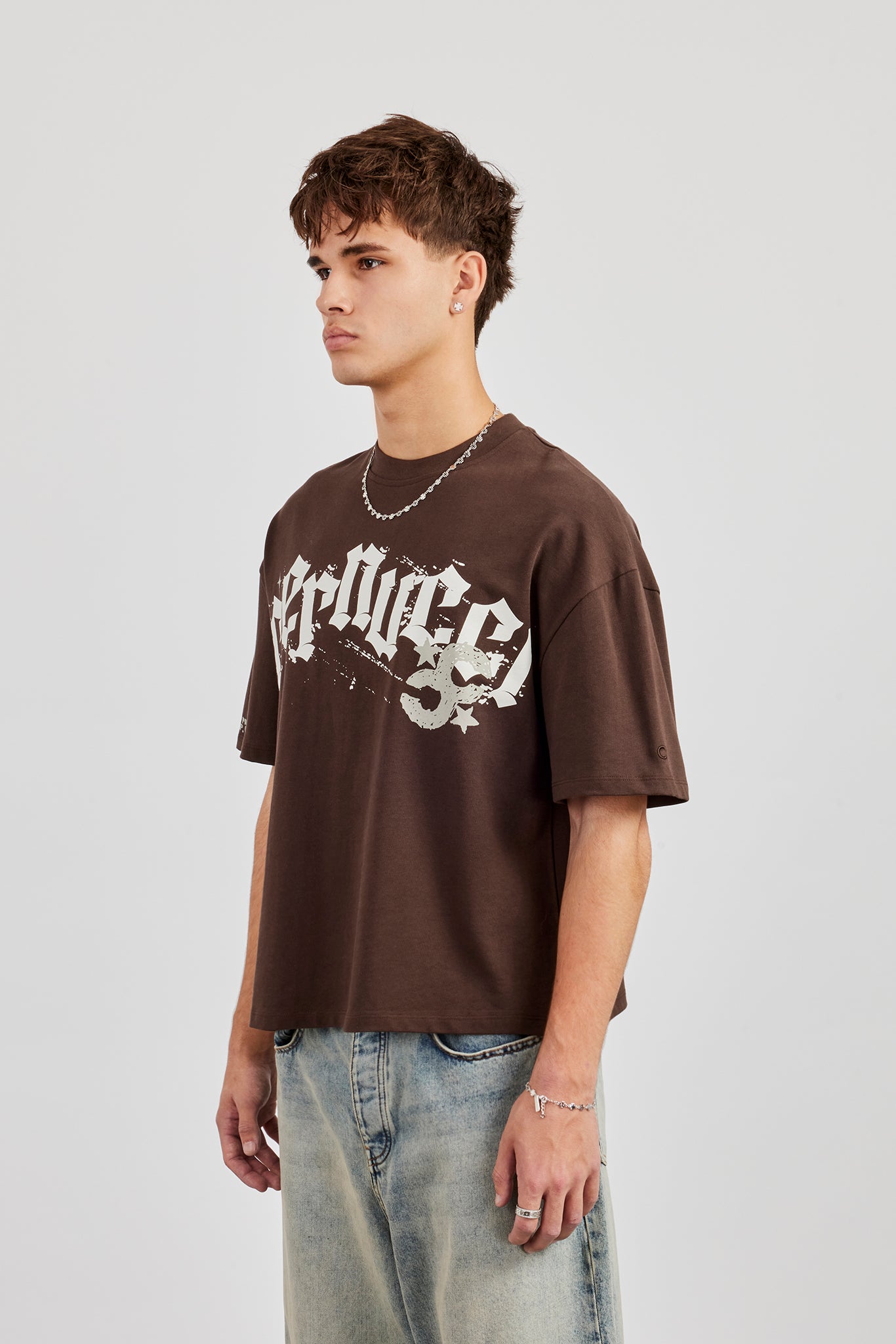 Cernucci CC 86 Boxy T-Shirt - Chocolate