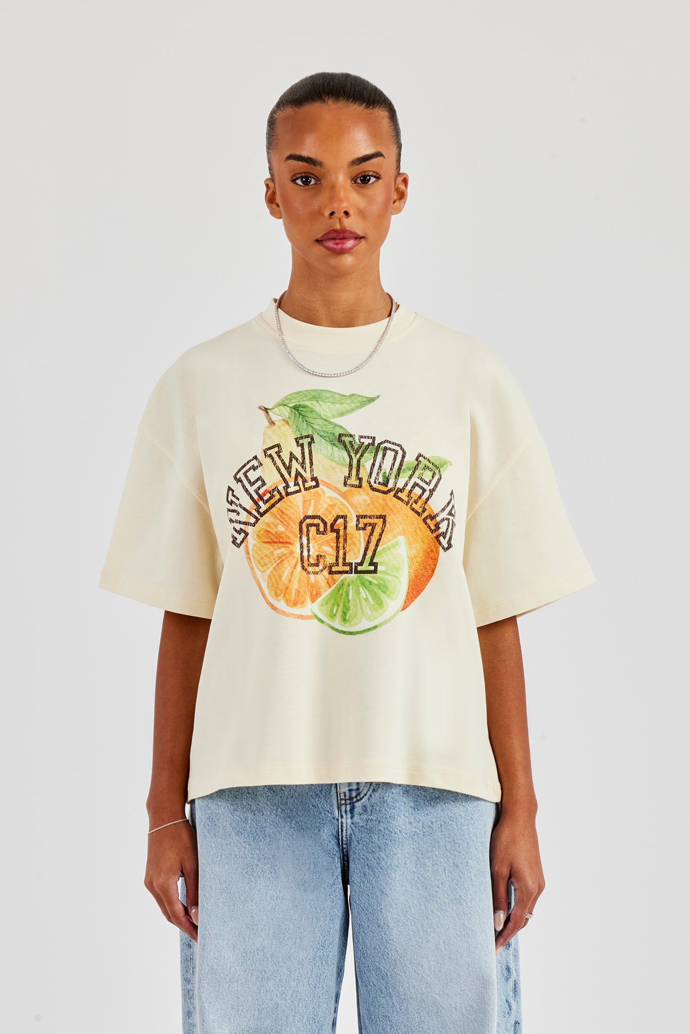 New York C17 Oversized T-Shirt - Yellow