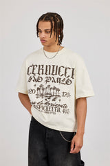 Boxy Sao Paulo Graphic T-Shirt - Off White