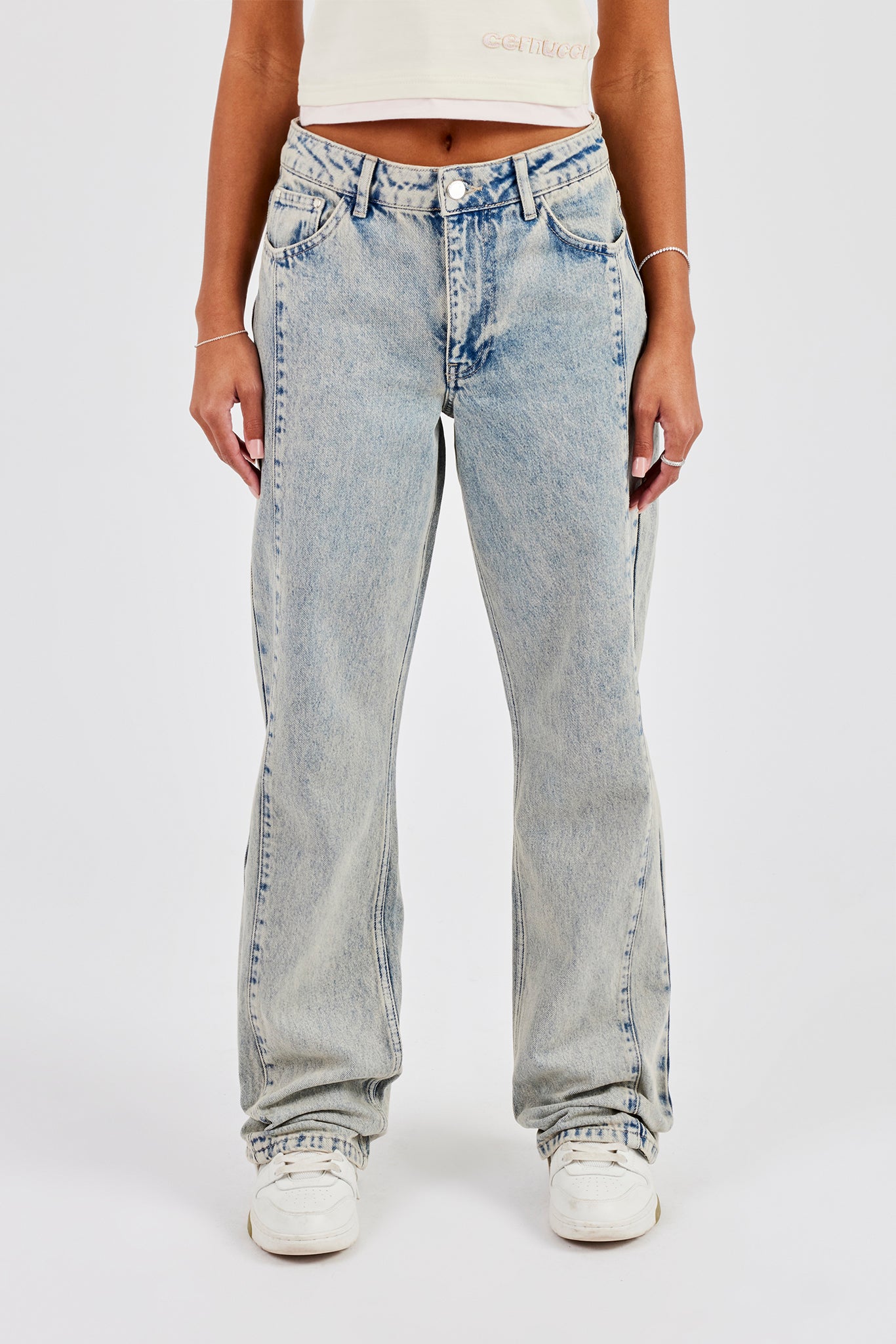 Relaxed Seam Detail Jean - Antique Wash