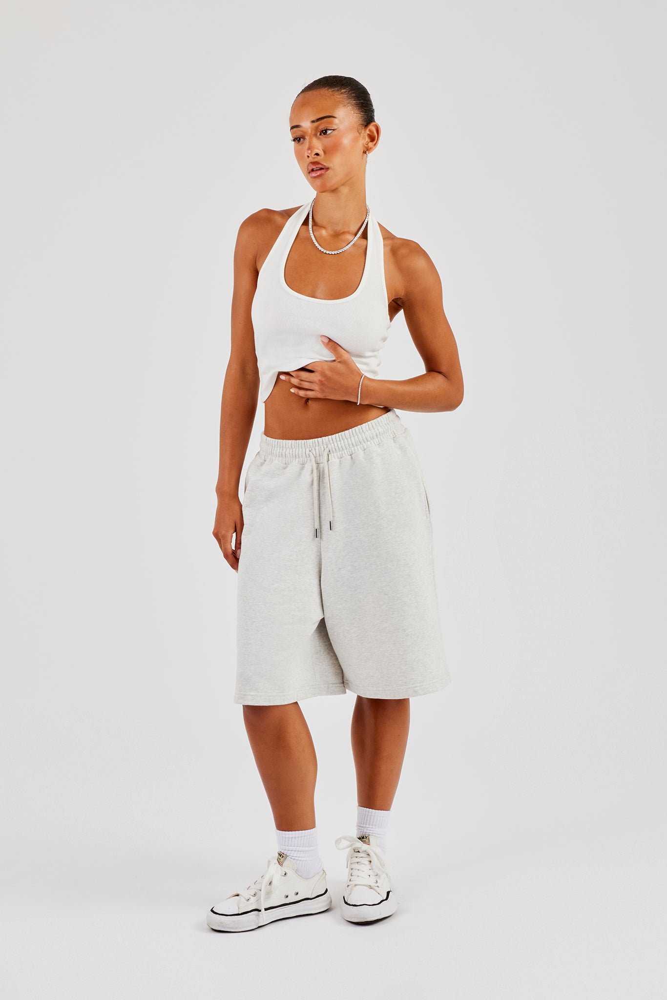 Jersey Jort - Ash Grey