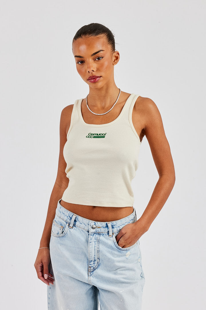 CCC Scoop Neck Vest - Off White