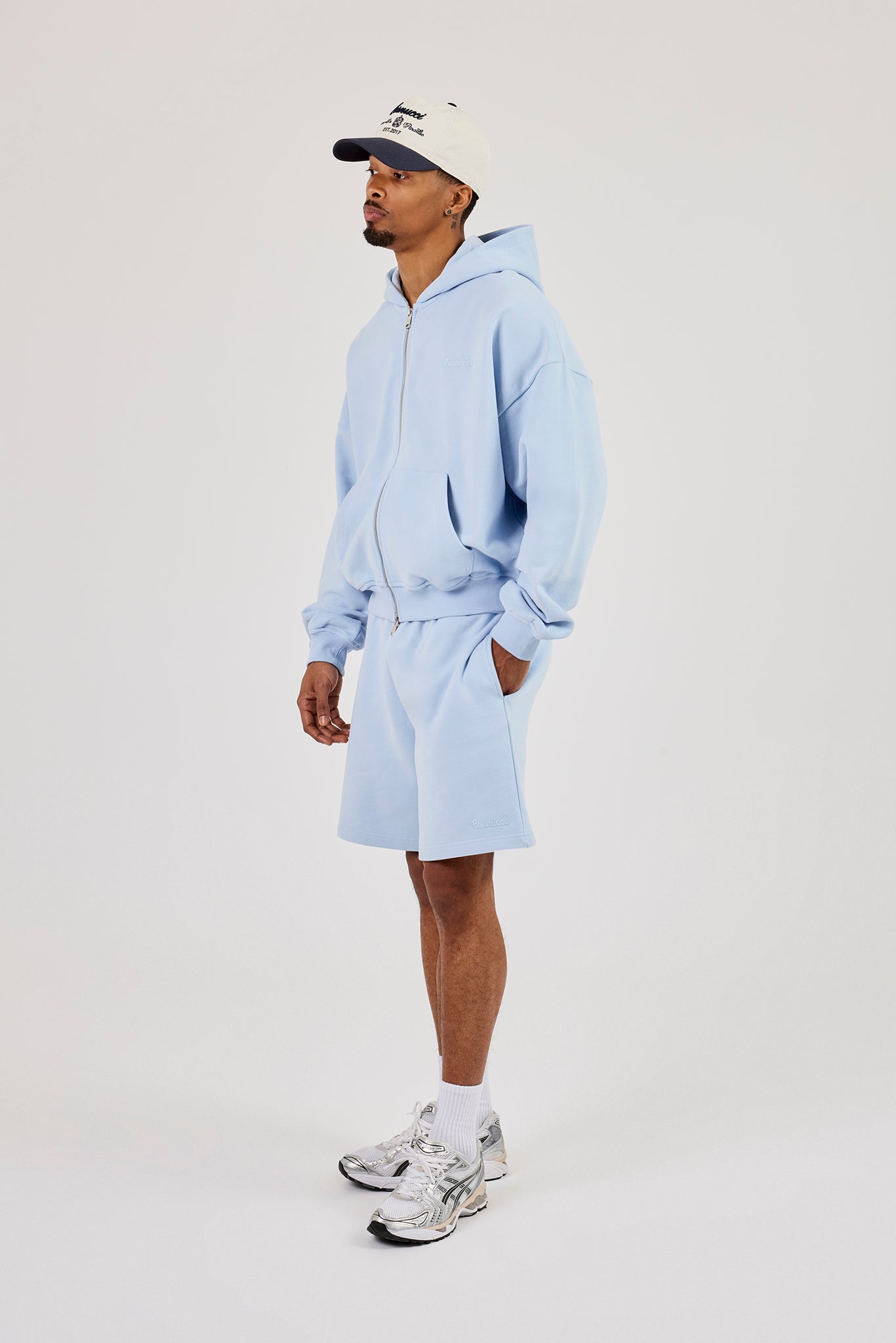 Relaxed Jersey Short - Light Blue